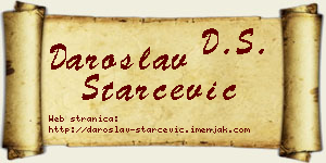 Daroslav Starčević vizit kartica